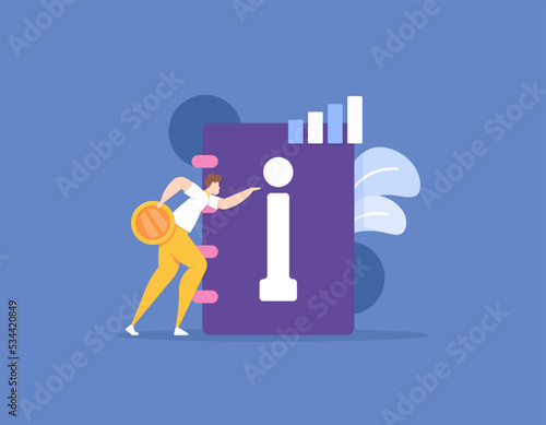 A guide to starting and growing a business. a businessman reads an information or tips and tricks about business to develop and improve skills. add knowledge to grow the company. education. concept