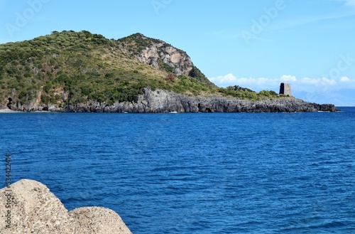 Marina di Camerota - Torre dello Zancale dalla scogliera del molo sopraflutto photo