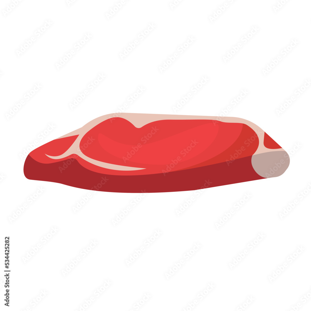 Vector illustration of beef on white background. Vector illustration of beef on white background.