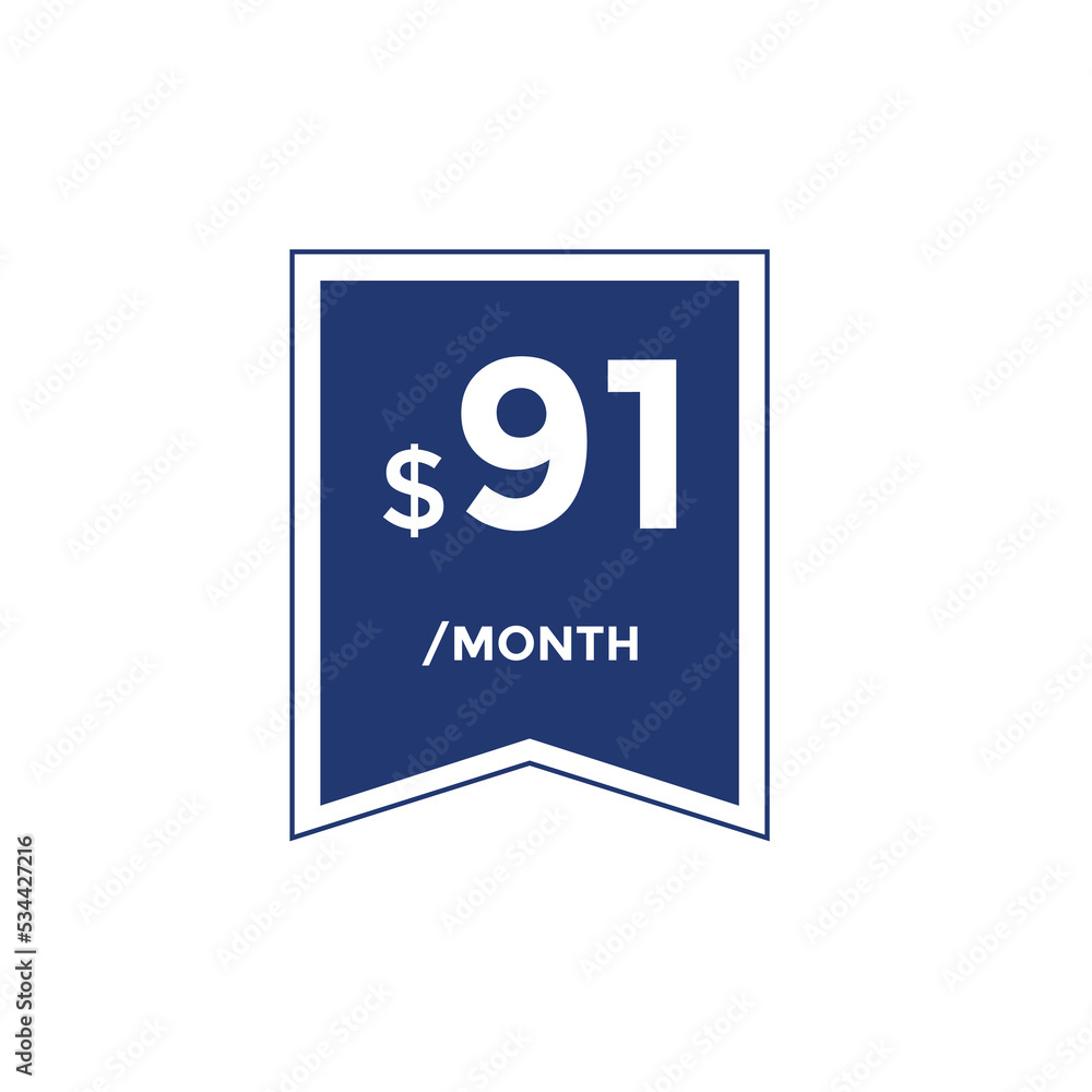 $91 USD Dollar Month sale promotion Banner. Special offer, 91 dollar month price tag, shop now button. Business or shopping promotion marketing concept
$91 USD Dollar Month sale promotion Banner. Special offer, 91 dollar month price tag, shop now button. Business or shopping promotion marketing concept