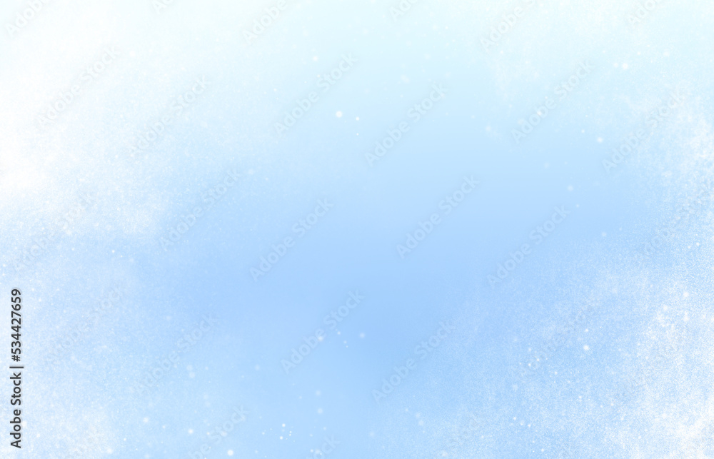 snow swirls on a blue background with copy space snow swirls on a blue background with copy space