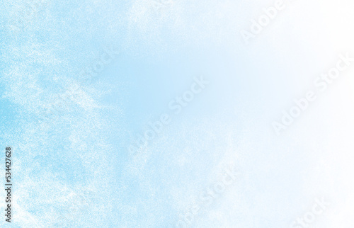 snow swirls on a background with a white-blue gradient