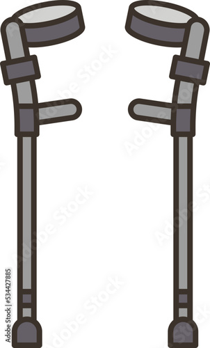 crutches icon