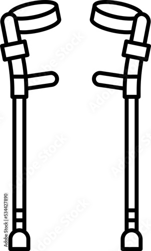 crutches icon