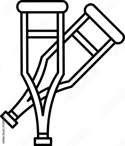 Crutches icon