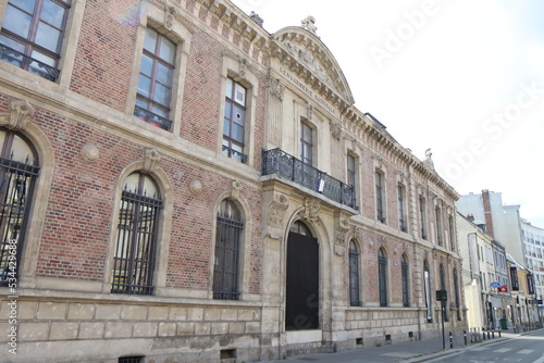 Bâtiment typique, vue de l'extérieur, ville de Amiens, département de la Somme, France