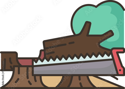 deforestation icon