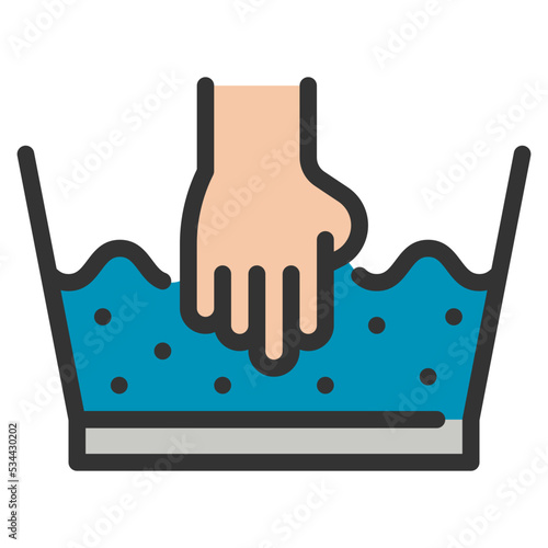 wet Filled Outline icon