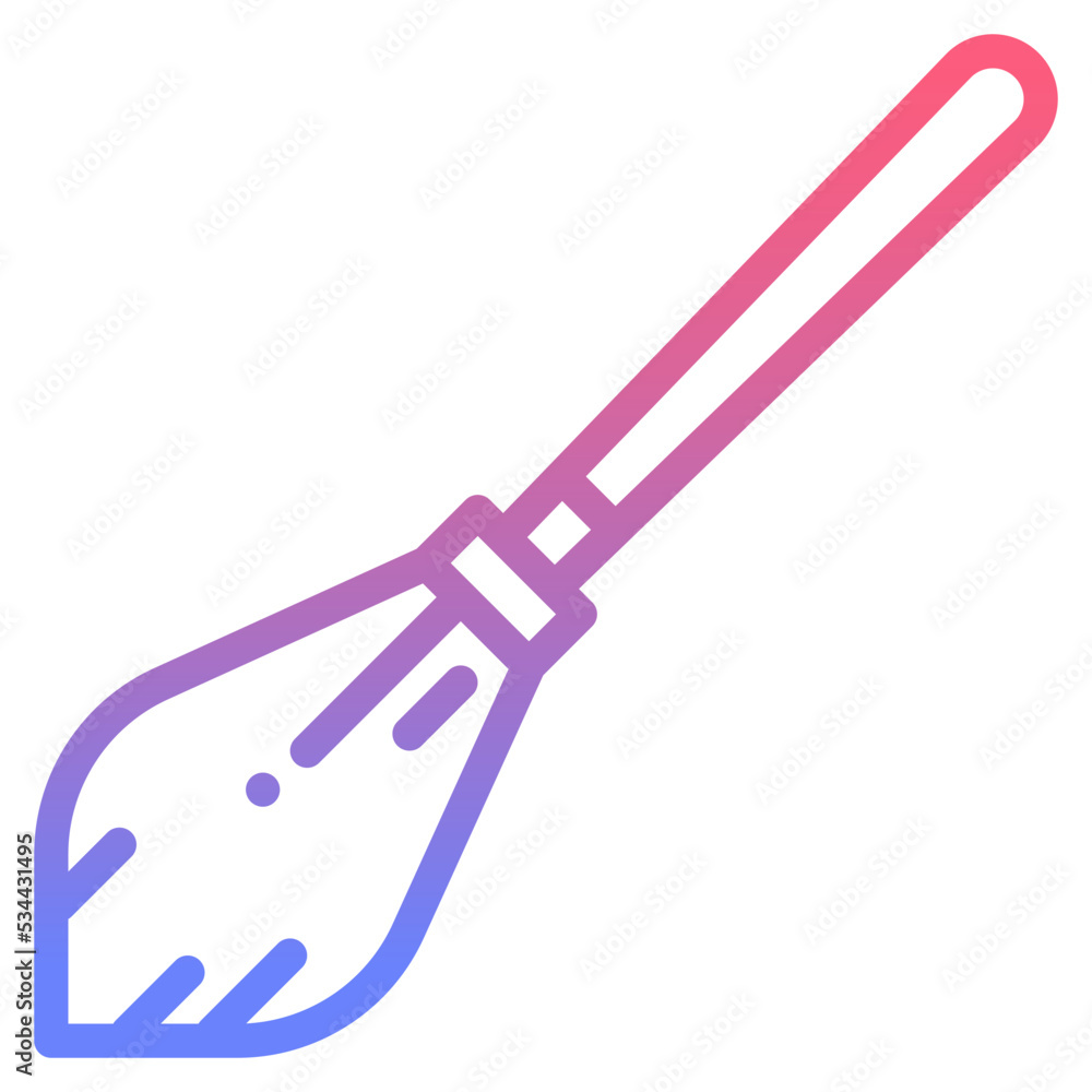 Broom gradient icon Broom gradient icon