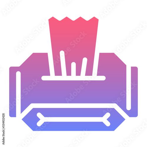 wipes gradient icon