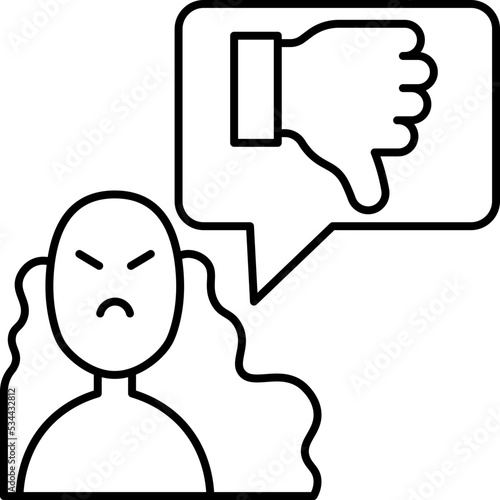 dissatisfaction icon