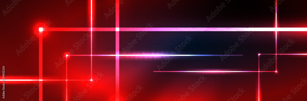 Shiny neon lights, dark abstract background with blurred magic neon light curved lines Shiny neon lights, dark abstract background with blurred magic neon light curved lines