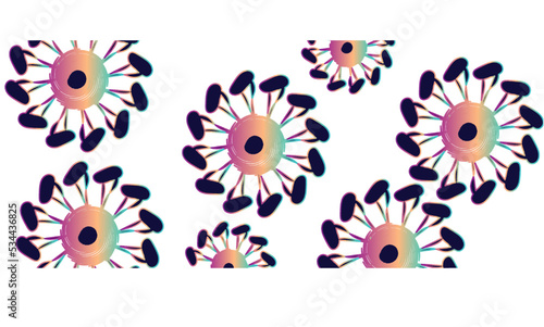 Coronavirus symbol background design. Coronavirus 2019-nCoV. Coronavirus icon isolated