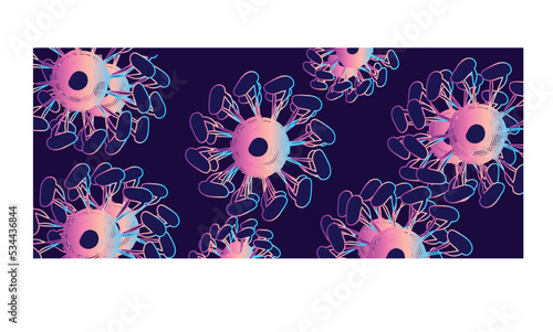 Coronavirus symbol background design. Coronavirus 2019-nCoV. Coronavirus icon isolated