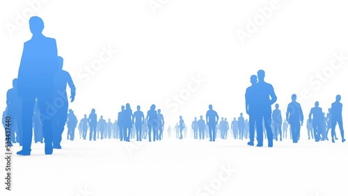 歩く人々(群衆)