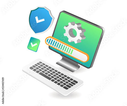 Application computer security maintenance process