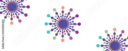 Coronavirus symbol background design. Coronavirus 2019-nCoV. Coronavirus icon isolated