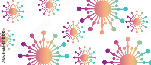 Coronavirus symbol background design. Coronavirus 2019-nCoV. Coronavirus icon isolated
