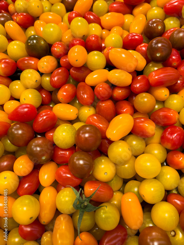 Fresh different kinds of cherry tomatoes