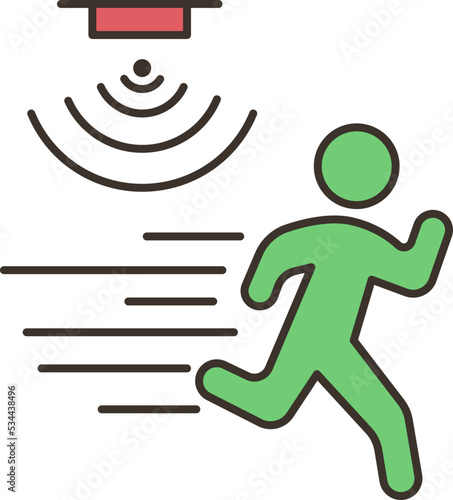 evacuation icon