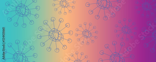 Coronavirus symbol background design. Coronavirus 2019-nCoV. Coronavirus icon isolated