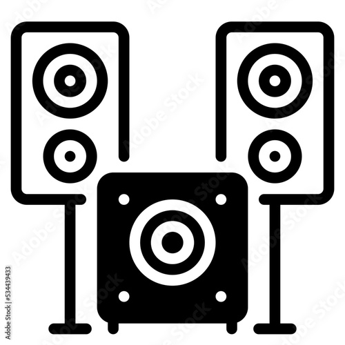 subwoofer Solid icon