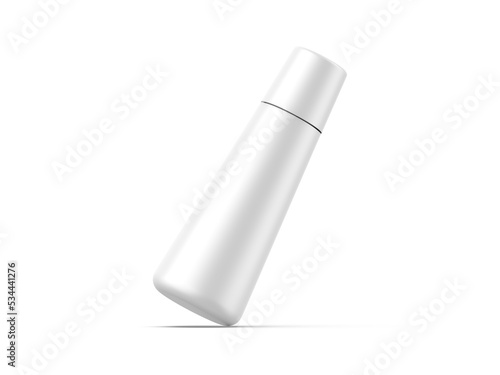 Wallpaper Mural Cosmetic bottle mockup for cream, liquid soap, foams, lotion, shampoo. clean white plastic bottle on isolated white background, 3d render illustration. Torontodigital.ca