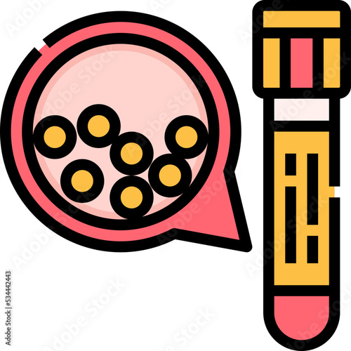 Blood colesterol icon symbol element