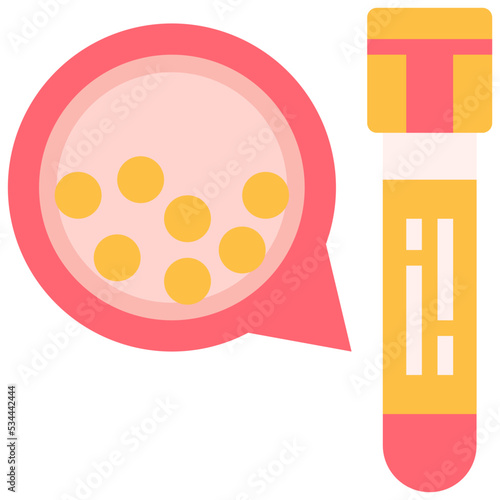 Blood colesterol icon symbol element
