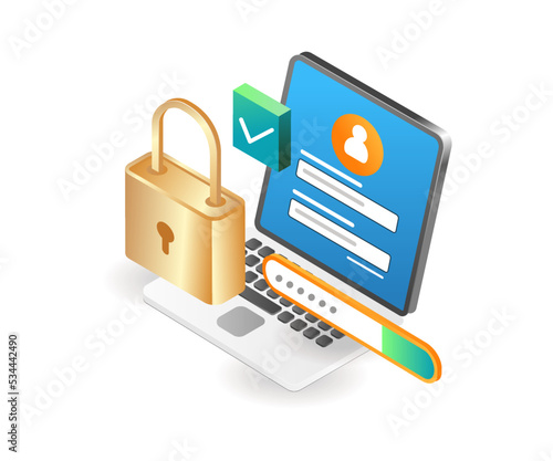 Personal computer account security lock