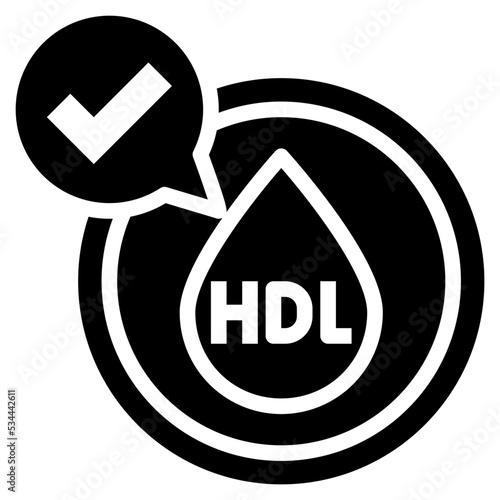 HDL cholesterol symbol element