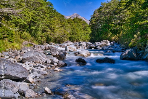 Fotografie Sabine River, Nelson Lakes National Park, New Zealand