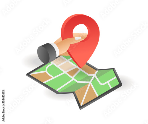 Putting a pin for a map location