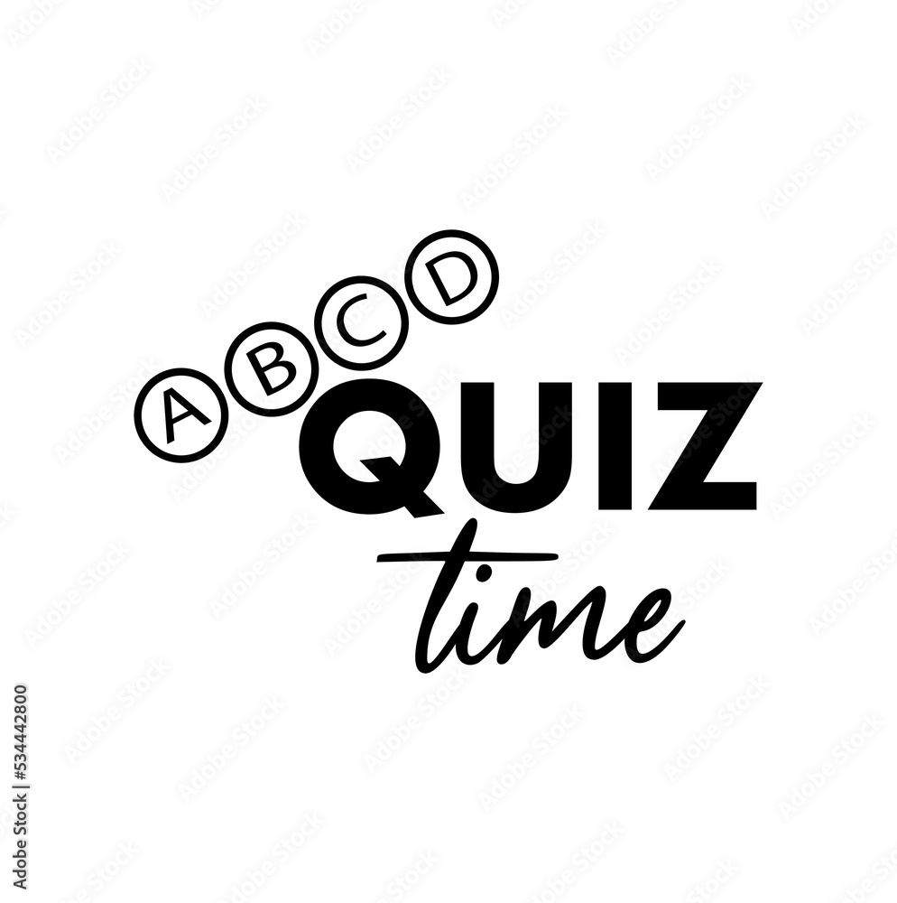 quiz time with cool font quiz time with cool font