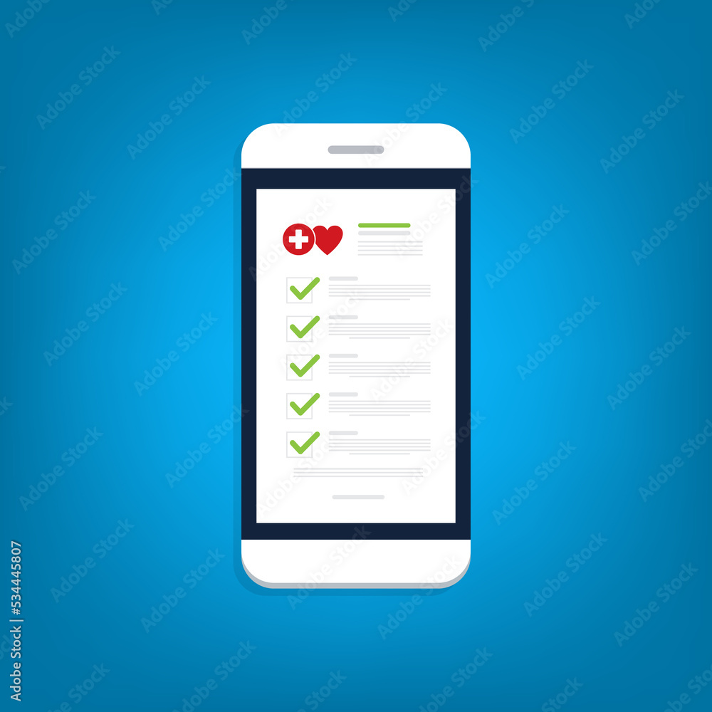 Medical report online , medical document, health insurance concept. Medical report online , medical document, health insurance concept.