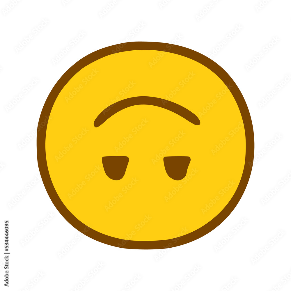 happy face emoticon in hand drawn style happy face emoticon in hand drawn style