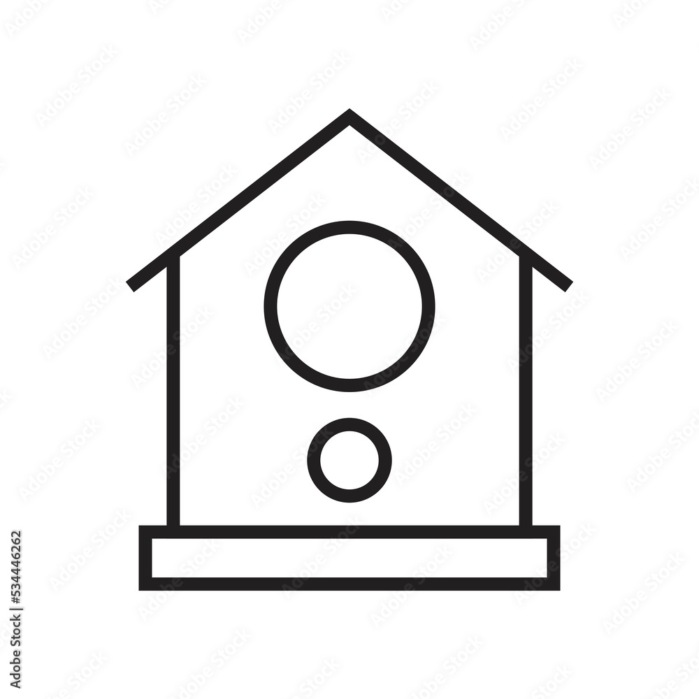 Nesting box icon design. bird box, Bird House icon. Vector illustration. Nesting box icon design. bird box, Bird House icon. Vector illustration.
