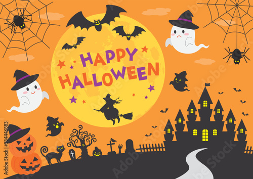 ハロウィン_イメージ_オレンジ_1
