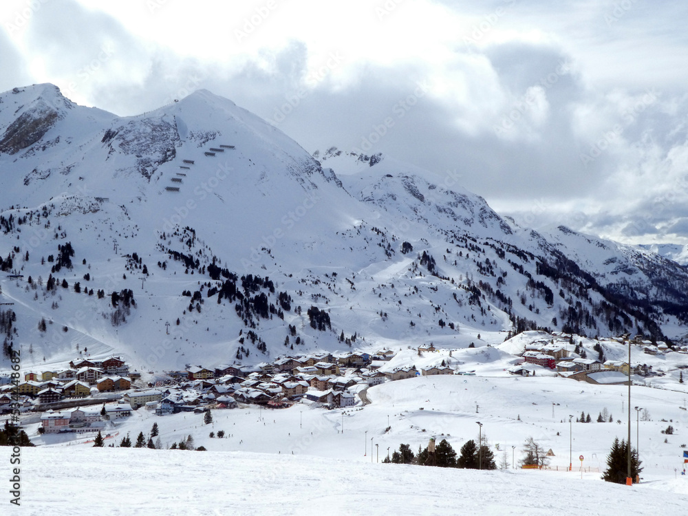 Blick von der Bergstation Edelweissbahn auf Obertauern