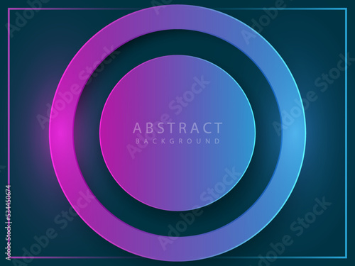 modern pink and blue gradient circle shape abstract background