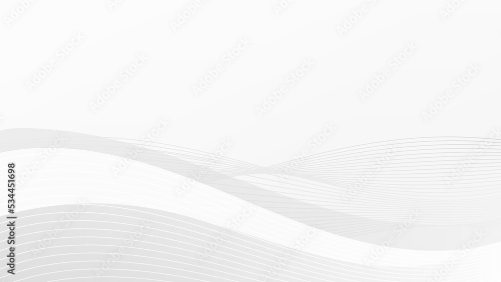 Fototapeta premium Elegant wavy white background