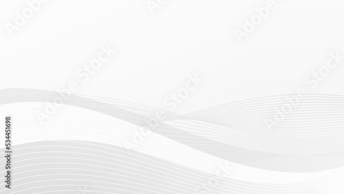 Elegant wavy white background