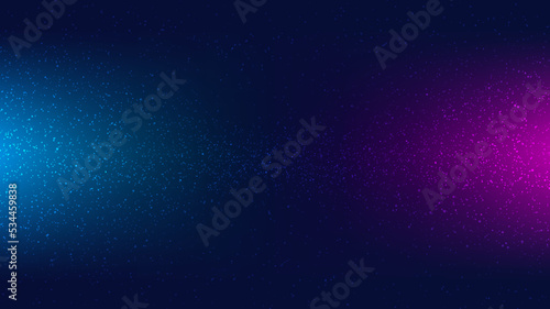 Abstract technology digital concept futuristic dots spread particles on neon colors background