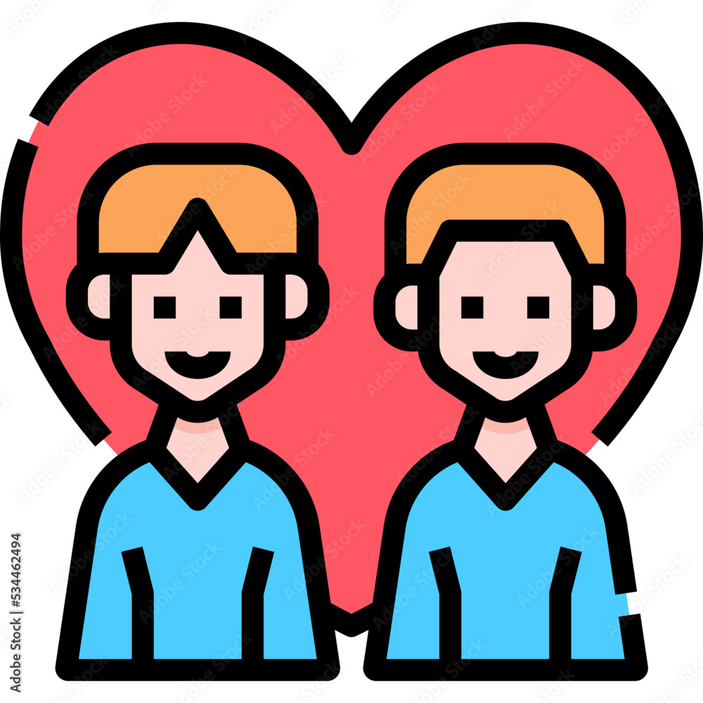 Man couple icon symbol element Man couple icon symbol element