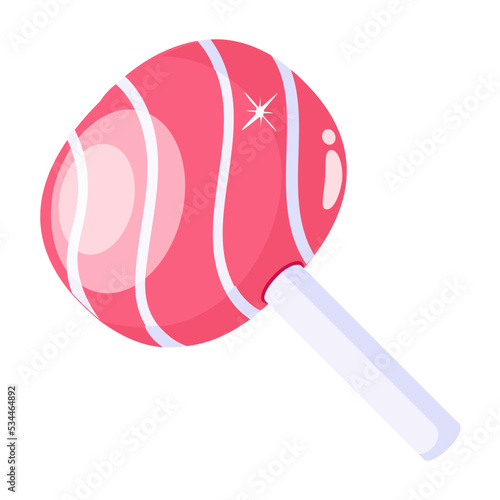 An icon of lollipop flat design 