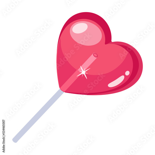 An icon of lollipop flat design 