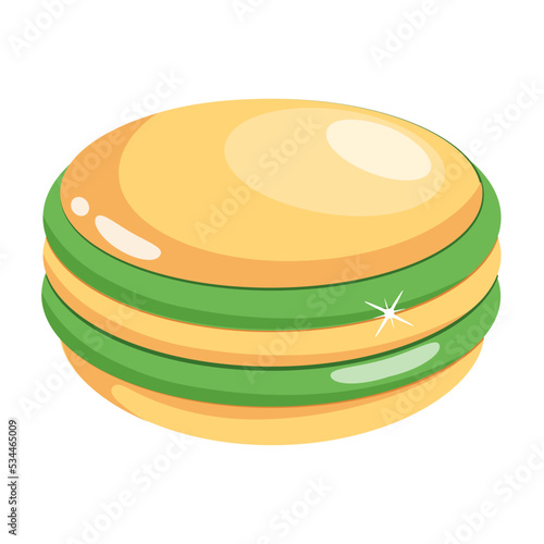 Yummy candy flat icon design 