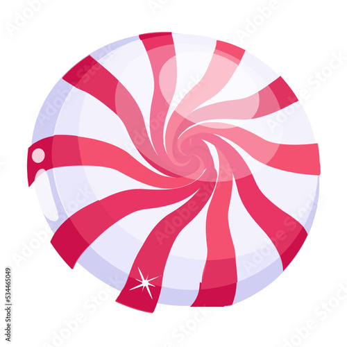 Yummy candy flat icon design 