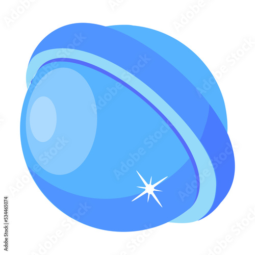 Yummy candy flat icon design 