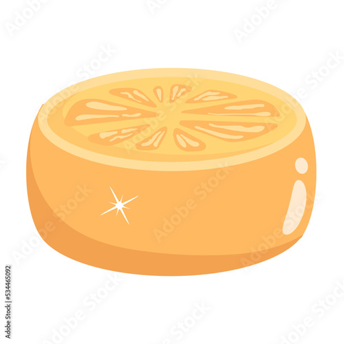 Yummy candy flat icon design 